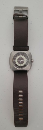 Diesel brown leather watch - brown,
